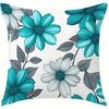 Blue and white decorative pillowcase, ultra-soft polyester material living room sofa backrest car pillowcase home decoration