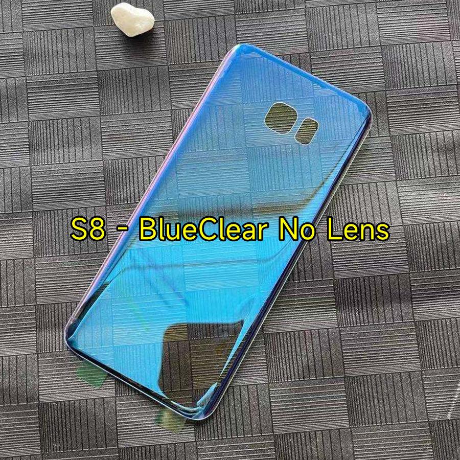 

Прозрачное стекло FoxFix для Samsung Galaxy S8 Plus, задняя стеклянная панель с аккумулятором и объективом камеры S8-BlueClear