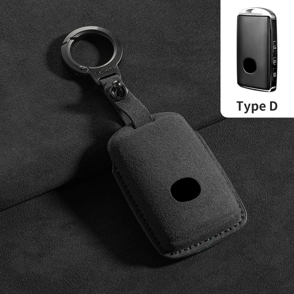 Suede Leather Car Remote Key Case Cover Shell for Mazda 3 6 Alexa CX30 CX50 CX60 CX 3CX4 CX5 CX8 CX9 Protector Fob Accessories