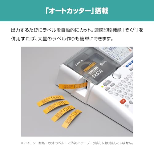 Kingjim Label Writer "Tepla" PRO SR530 (Compatible label width: 4-24mm width)