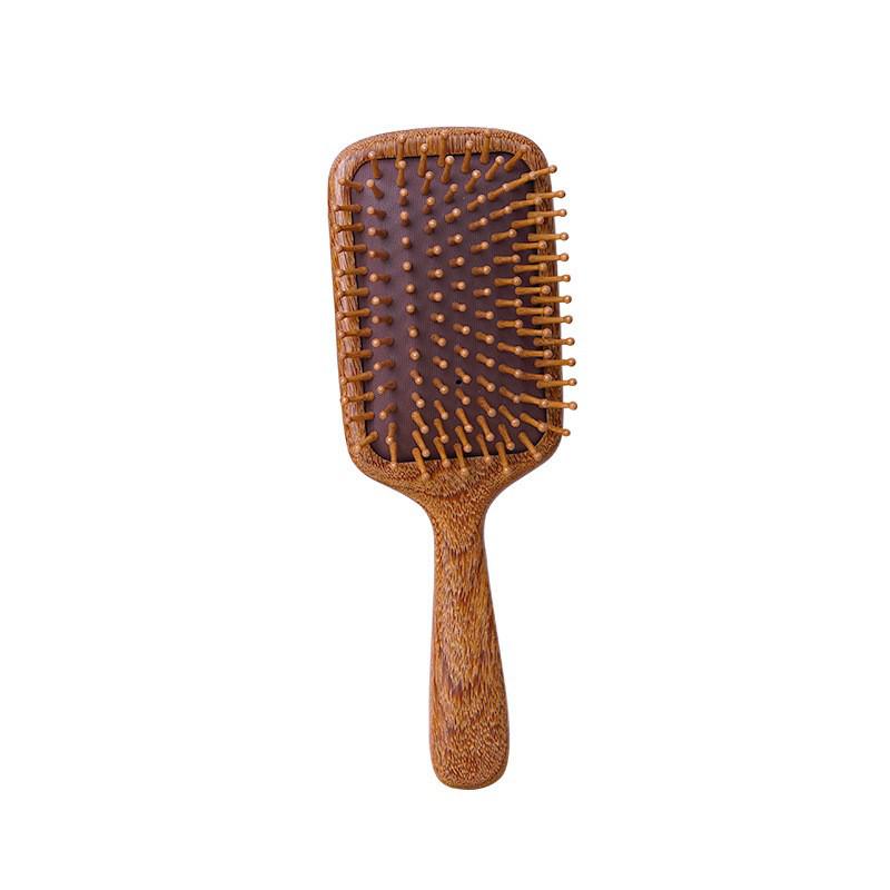 Sandalwood Travel Massage Comb: Portable Solid Wood Fluffy Comb with Cushion Airbag for Hair and Scalp Massage.