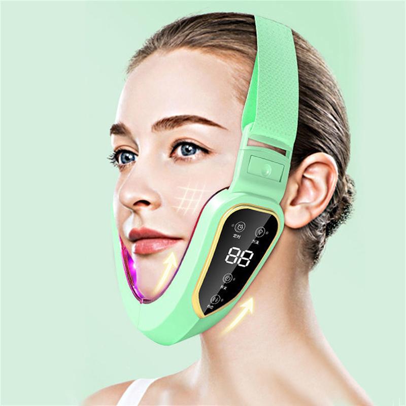 Facial Lifting Device LED Photon Therapy Facial Slimming Vibration Massager Double Chin V-shaped Cheek Lift Face
