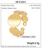 Cazador Open Geometric Round Circle Rings for Women Minimalism Stainless Steel Rings Gold Color Adjustable Wedding Jewelry Gift