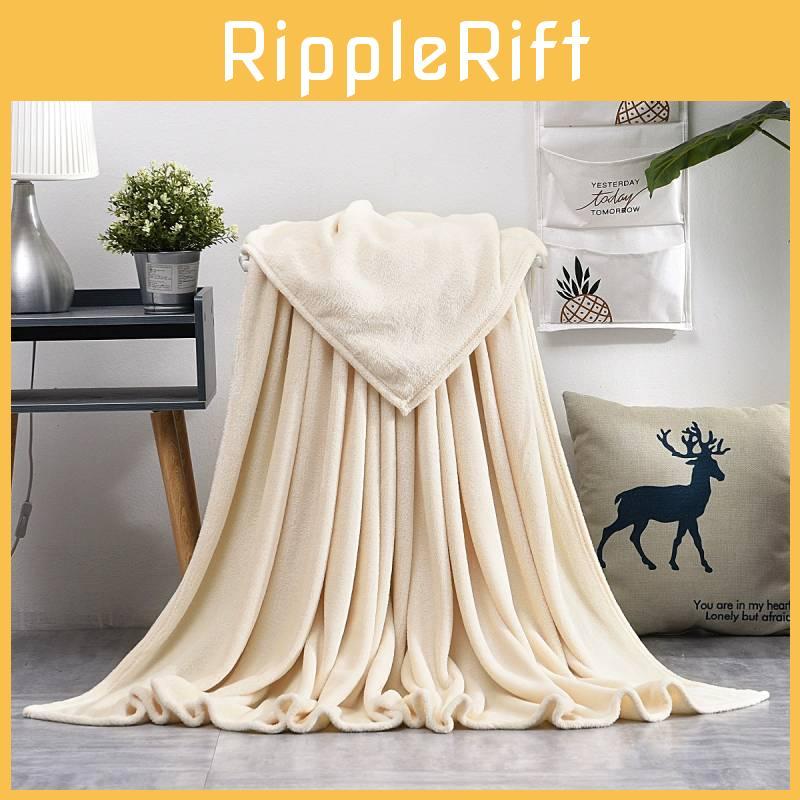 Oversized Solid Simple Color Soft Plush Blanket For Napping Sofa And Bedroom Use