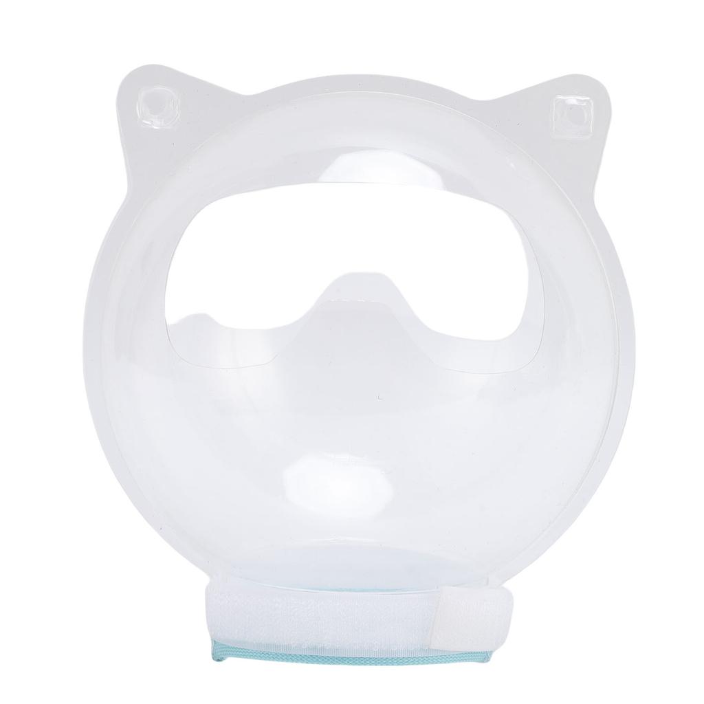 Cat Grooming Muzzle Transparent Breathable Anti Bite Plastic Cute Kitten Helmet Mouth Cover