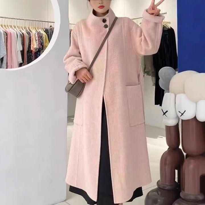 Autumn and Winter New Double-sided Wool Coat Women's Loose Casual Woolen Coat