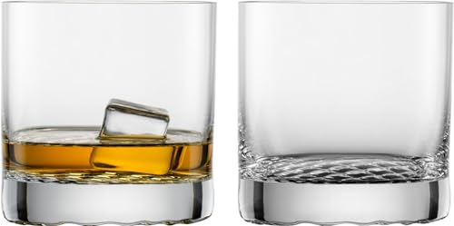 Zwiesel Glass (ZWIESEL GLAS) Shatter-Resistant Chess Tumblers for Whiskey and Hard Liquor, Pair of 2, Machine-Made (m122607)