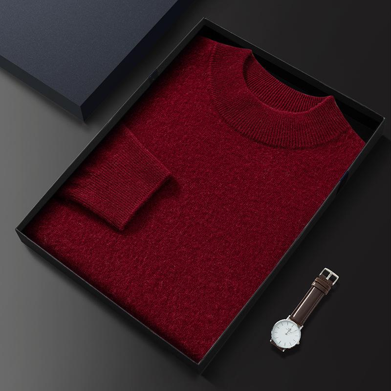 New first-line ready-to-wear semi-turtleneck cashmere sweater light luxury pullover sweater wool