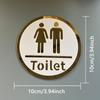10cm Acrylic Toilet Signs Women Men Bathroom Door Plates Symbol for Hotels Shops Parking Lots,Shopping Centers