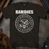Ramones Seal Logo Mens New Black Classic Rock Band Graphic Unisex T-shirt