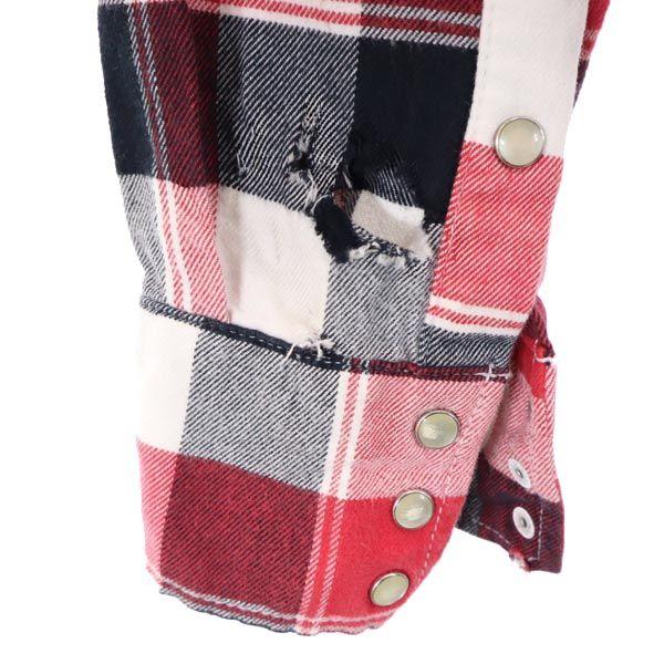 Carhartt check Long sleeve Western shirt M Red series Men's Used