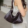 Sac Hobo Cuir de Vachette Doux Couche Supérieure 2026 Décontracté Quotidien Trajet Épaule Unique Cabas Cuir Véritable Porté en Travers Femmes
