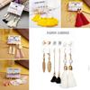6Pcs/Set Bohemia Women Tassel Hook Earrings Ear Stud Set Jewelry Accessories