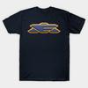 Herren Schwarzes Print-T-Shirt Babylon 5 Earth Force No-Cut Transferpapier Druck Baumwoll-T-Shirt