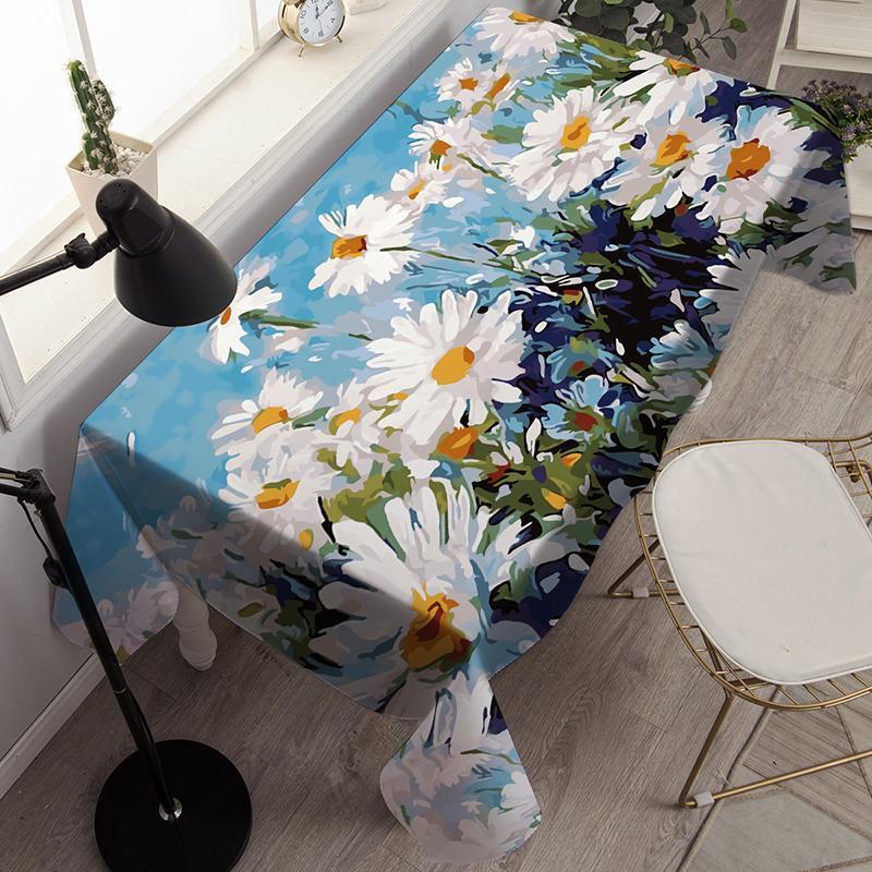 

Картина маслом Ван Гога, водостойкая крышка журнального столика, прямоугольные скатерти, вечерние украшения, скатерть Manteles 90x140cm