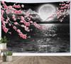 Pink and Grey Marble Tapestry for Bedroom Gold Striped Luxury Geometric Wall Tapestry Abstract Textured Tapestries Backdrop