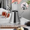 Tea Kettle Thickened Stainless Steel Kettle Coffee Pot Tea Pot With Filter Household Use Flat Bottom Universal Pot For Tea And