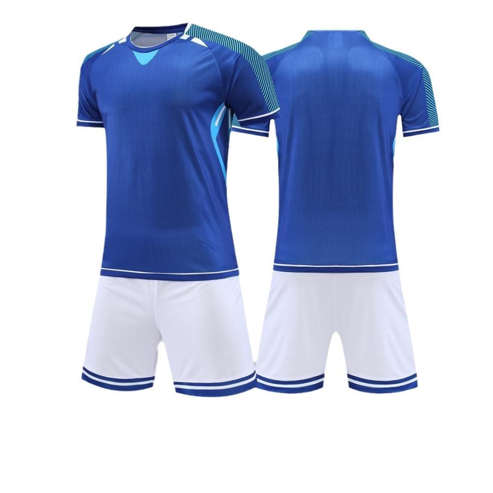 Football Jersey Set Men'S And Women'S Jerseys Summer Breathable Fast-Drying Adult Football Training Jerseys Competition Jerseys Children'S Jerseys