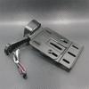 Black Telescopic Folding LED Light Side Mount License Plate for Harley 2004UP Sportster XL 883 1200 48