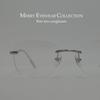[MERRY PLEASURE] Sunglasses for Men and Women, UV Protection, Rimless, SquareOval Shape, Clear Lenses