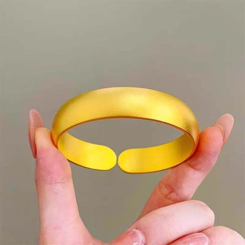 Матовый frosted Heritage 12 мм Позолоченный медью Широкий женский браслет