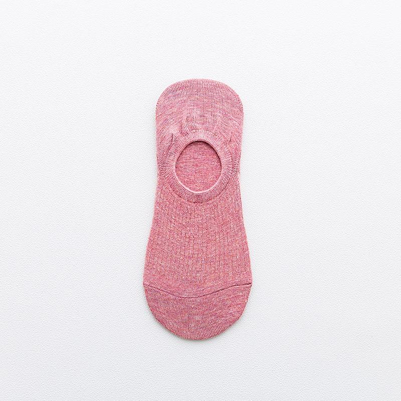 Female Spring and Summer Thin New Color Cotton Silicone Non Slip Shallow Mouth Do Not Fall with Invisible Socks