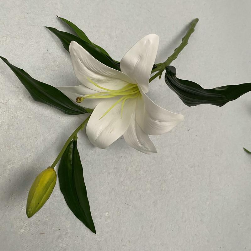 Cloth Realistic 3d Artificial Lilies Fake Flowers For Wedding Decor Home Props