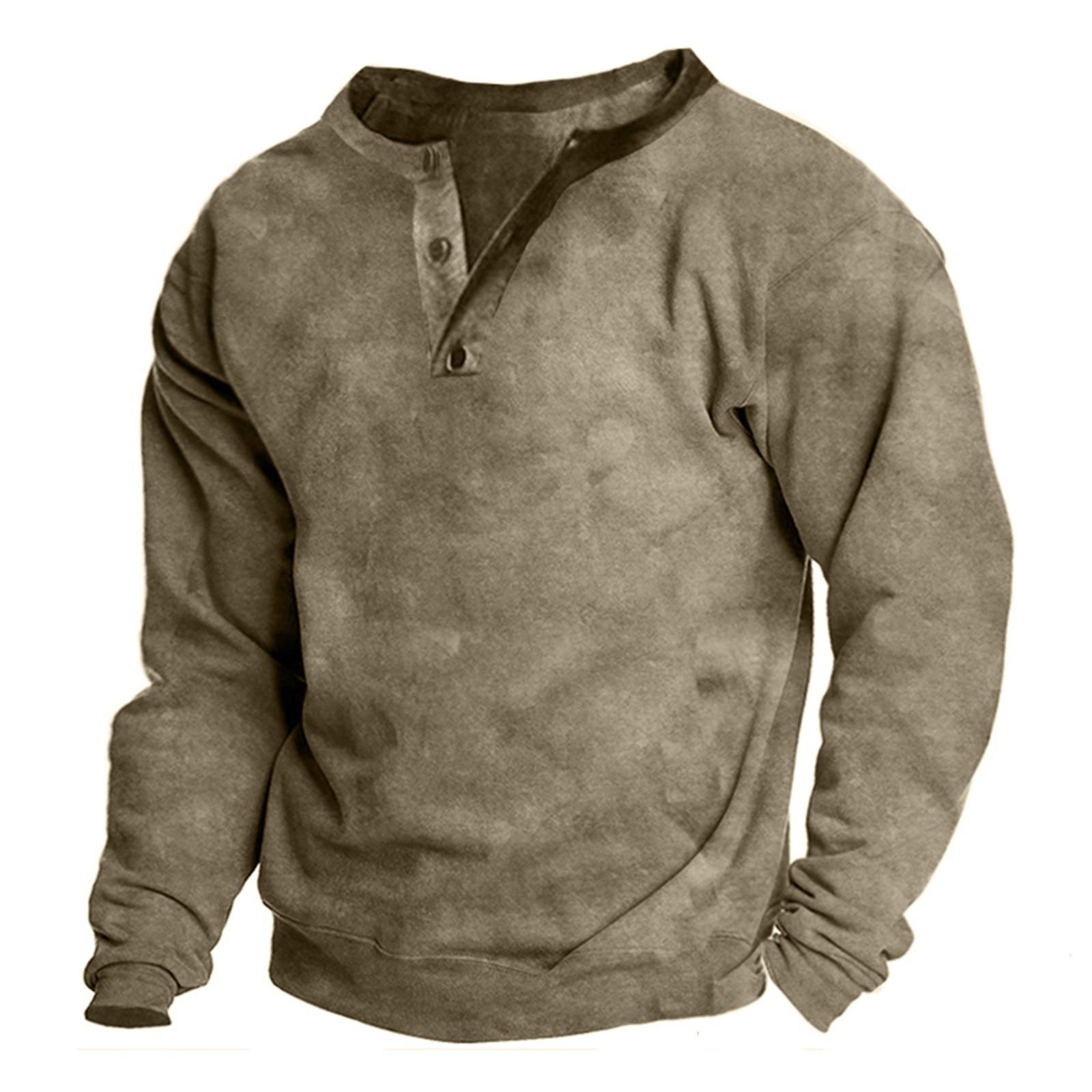 

Мужская уличная винтажная модная спортивная футболка с v-образным вырезом и длинным рукавом