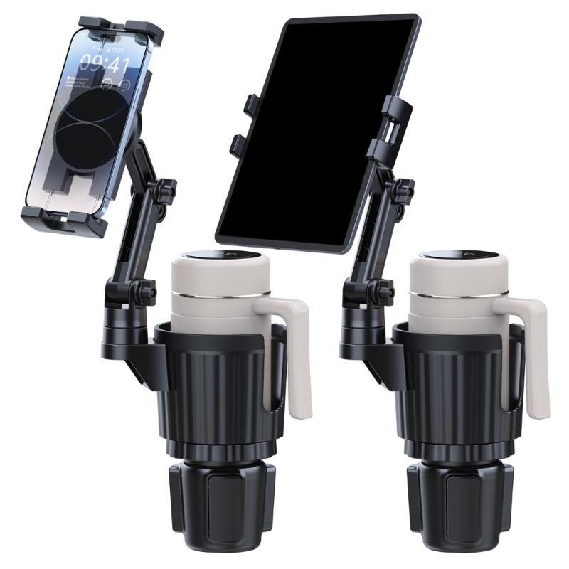 Car Cup Holder Tablets Mount Adjustable Arm for Pad Phone 4-12.9inch Devices