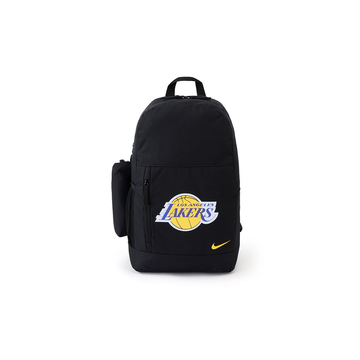 Nike X NBA Collaboration 17.5L Los Angeles Lakers Logo Polyester Backpack Unisex Backpack Black 3Z2ULNAXB-LAK Black