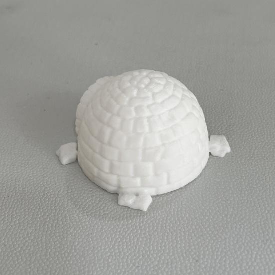 Yousheng Miniature Igloo Figurine Mini Lifelike Ice House Model Fish Tank Hideout Breeding Cave Arctic Igloo Micro Landscape Statue for Aquarium Decor