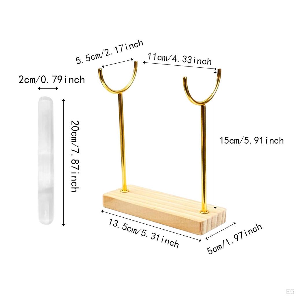 Bracelet Holder Display Storage Organizer with Wooden Base Jewelry