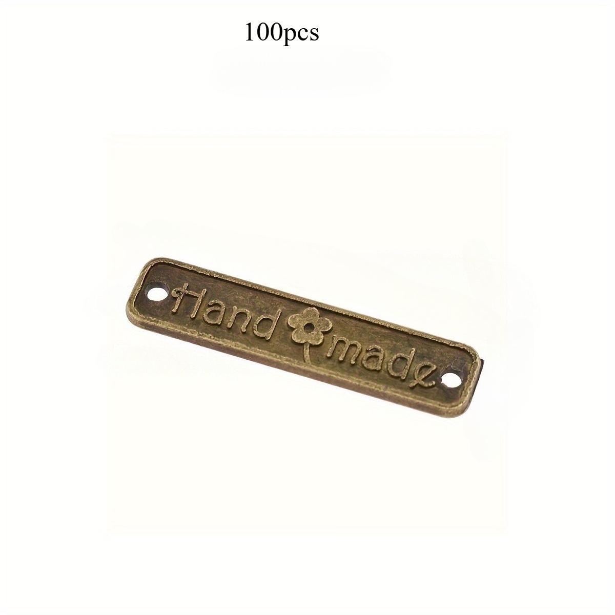 

100 шт. Винтажные Металлические Ручной Работы Бирки DIY Швейные Аксессуары для Женских Сумок и Одежды Декоративные Материалы для Рукоделия. Gold