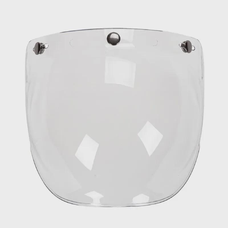 Japanese Three-Button Bubble Lens Motorcycle Helmet