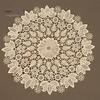 Lace Doilies for Table Decor Round Floral Doily, Embroidered Coaster Place Mat, Heat Insulating Decorative Mats Tea Cups Retro Teapot Vase Dining