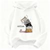 Y2K Funny Cat Graphic Kids Cat Children's Sweatshirt Casual Hoodies for Boys Girls Clothes