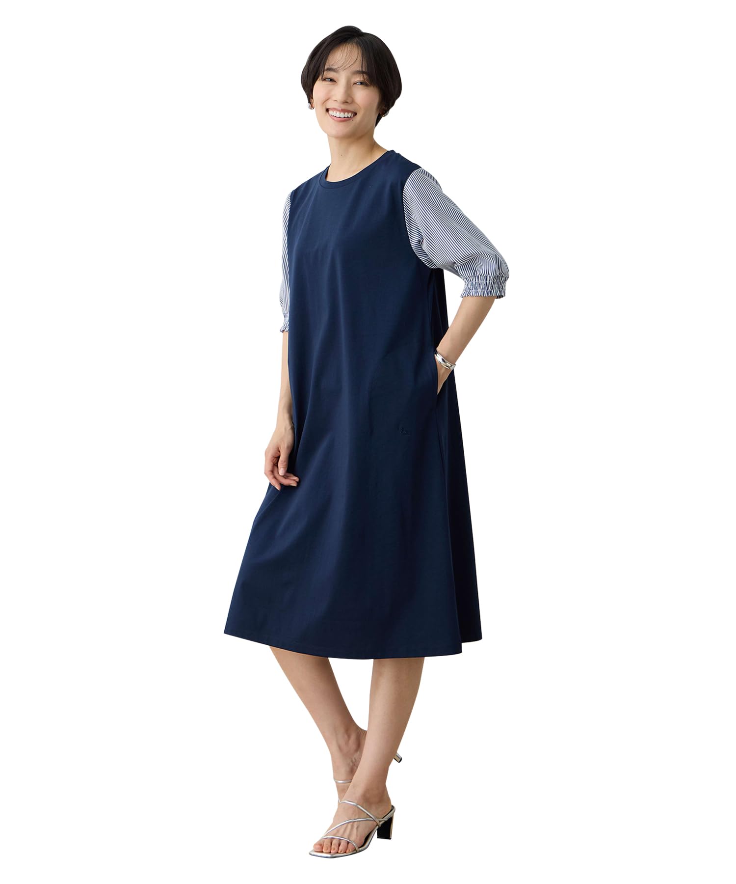 

DECOY Cooling Switch Navy Dress, Women s, 491188,