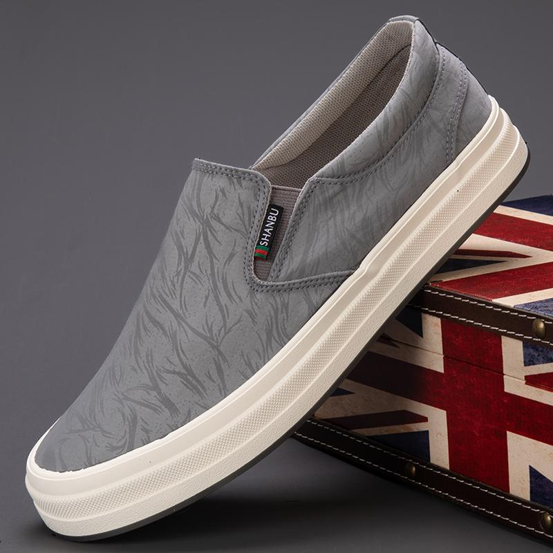 Comfort Mens Walking Shoes New Arrival Casual Flats Hot Sale Handmade Loafers Driving Shoes Breathable Soft Male Canvas Footwear