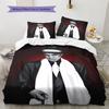 American rapper Pattern Bedding Quilt Set Quilt Cover Pillowcase Home Decoration Birthday Gift (1 * duvet cover + 2 * pillowcase, without core)