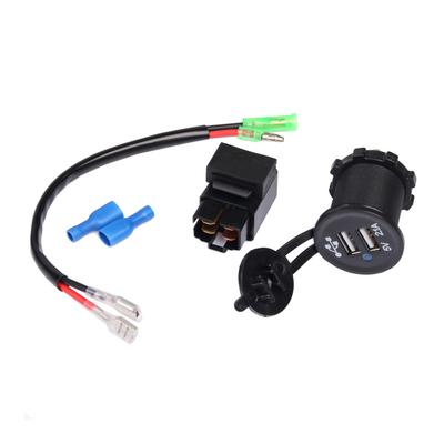Motorcycle Dual USB Charger USB Charger Socket With Relay Battery Charger Reliable Replacement