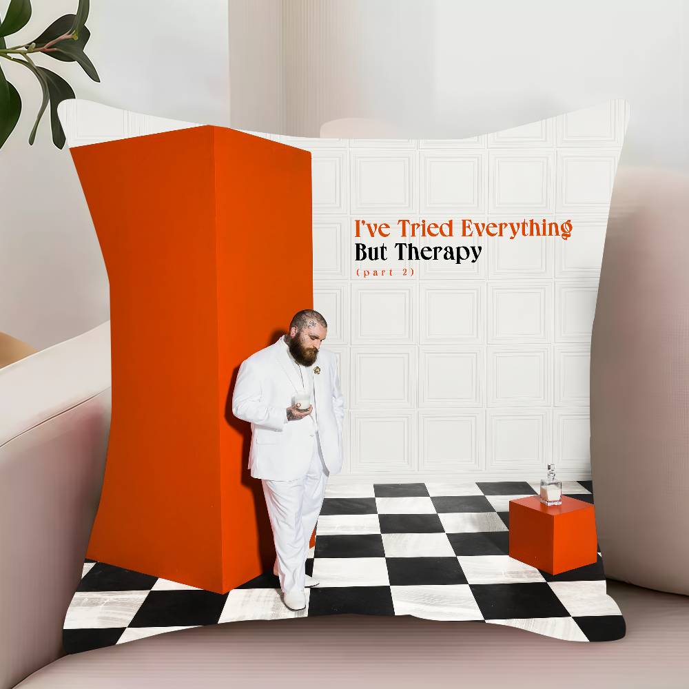 I ve Tried Everything But Therapy T-Teddy Swims Pillow Case Decor Protective Covers Comfortable soft for Sofa Living Room Home 12x12Inch