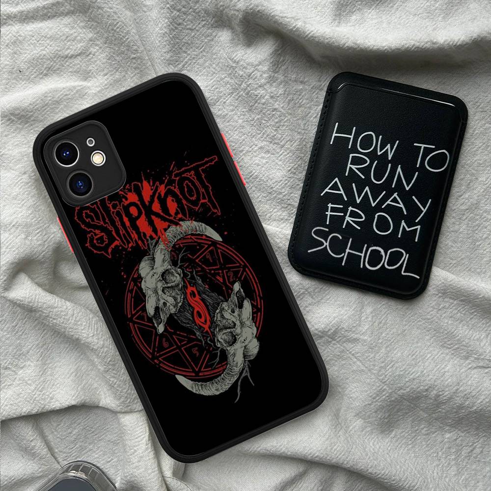 

S-Slipknot Rock Matte Protective Case For IPhone 16 15 14 13 12 11 Pro Max X XS MAX Protection Case iphone 11