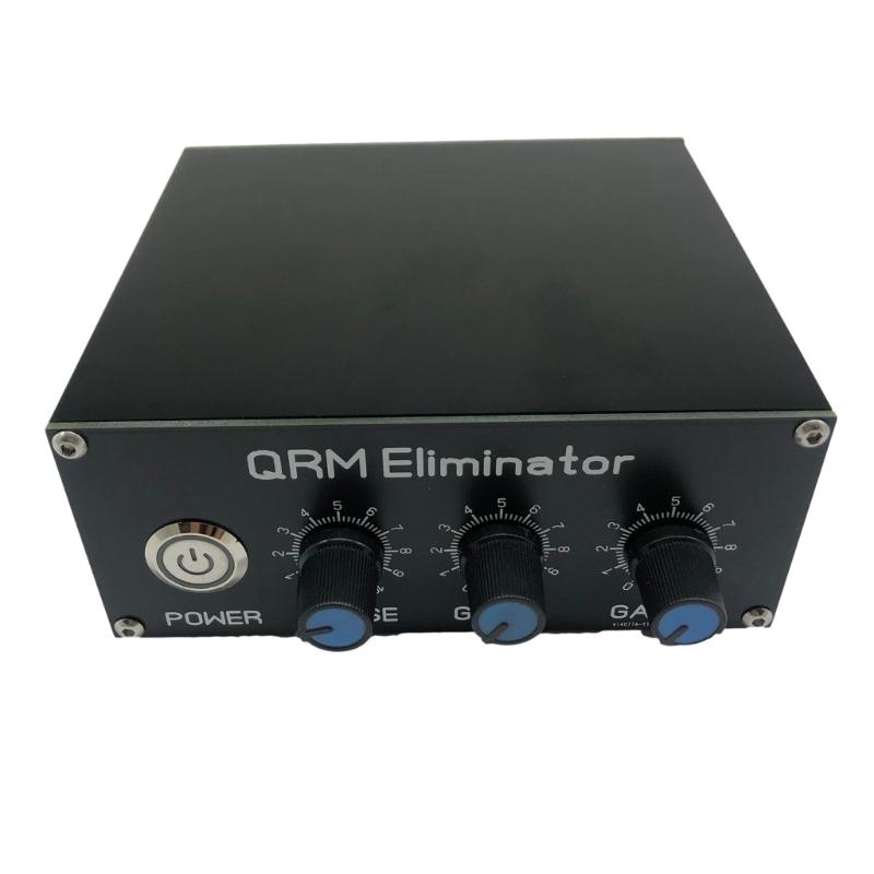 1 Set Professional QRM Eliminators with PTT Cable & Power Cord Improved Signal Quality for Radio TV Broadcast Equipment