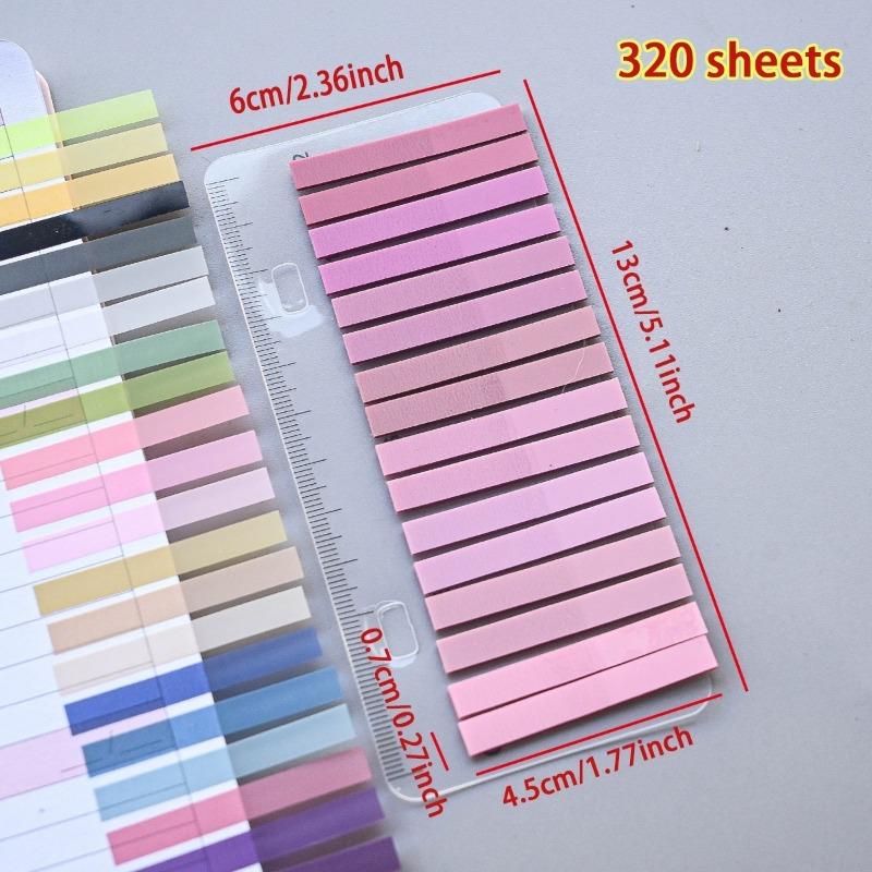 Gradient Pet Transparent Index Sticky Notes For Note Taking