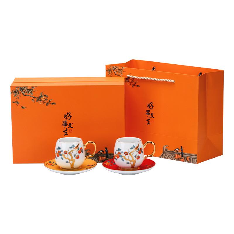 Ceramic Coffee Cup High-grade Exquisite Ladies Light Luxury High-grade Sense Tea Cup Afternoon Tea Cup Saucer Set