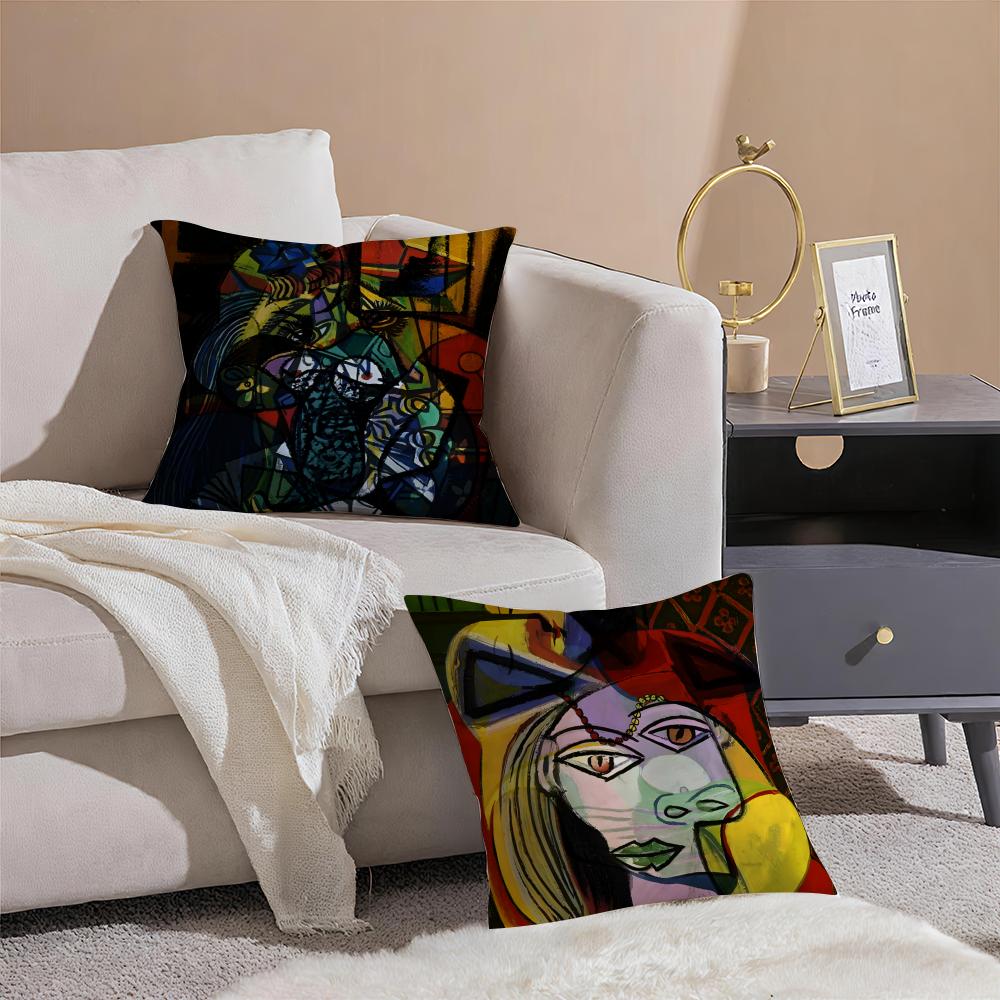 Legend Art Artist P-Pablo Picasso Pillow Case Pattern Printed Pillowcase For Living Room Sofa Cushion Cover & Bedroom Decor