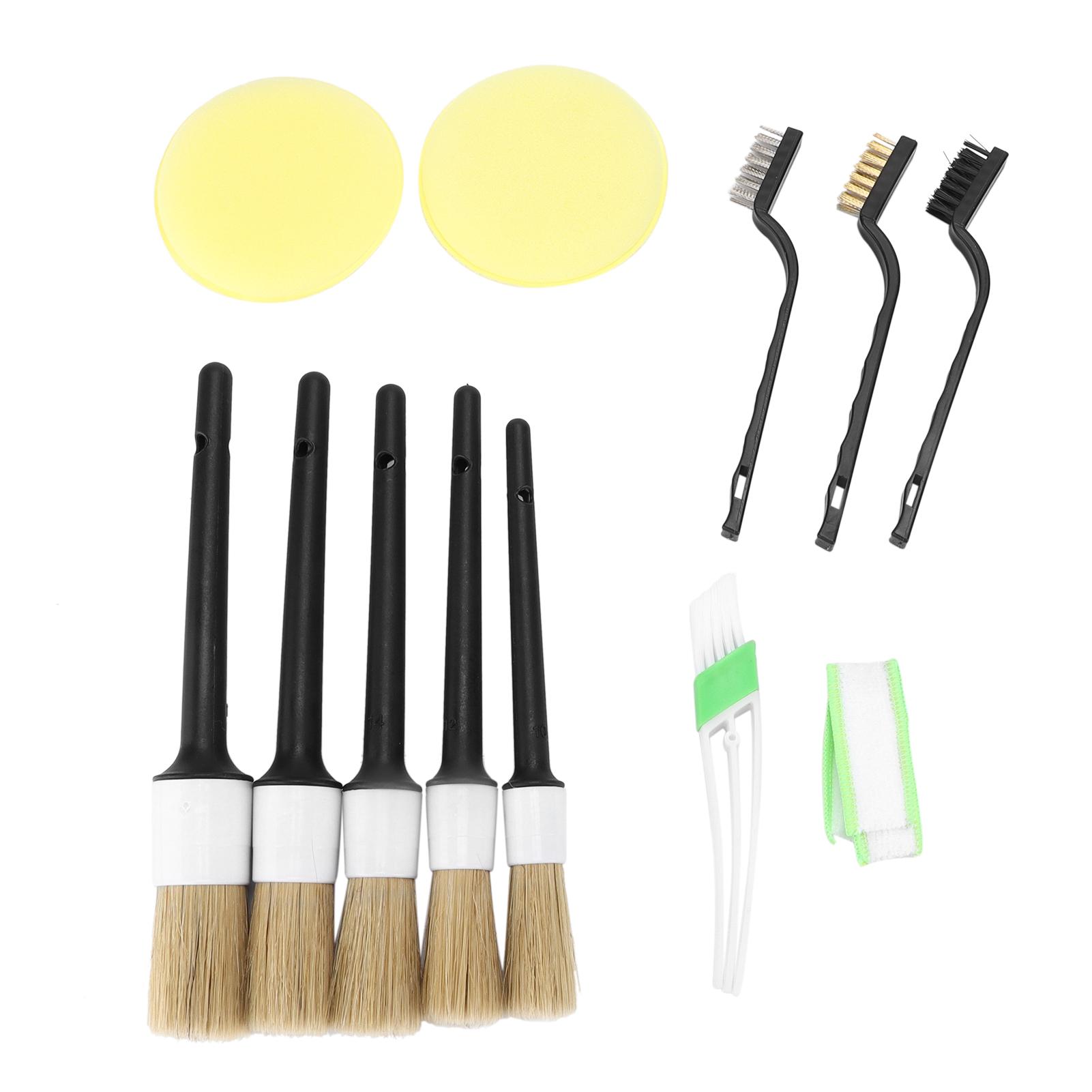 

13шт. Набор щеток для чистки автомобиля, набор щеток для выхлопной трубы, бампера, шасси, спиц, значка