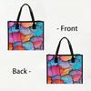 Colorful Crack Pattern Tote Bag Fashion Large Capacity Casual Handbag