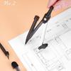 3/9PCS Eraser Pencil Compass Kit Transparent Measuring Ruler Multi-Function Ruler Set  School Office