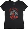 Ladies T-shirt Devil Girl Dice Rockabilly Design Style Size Tee Shirt
